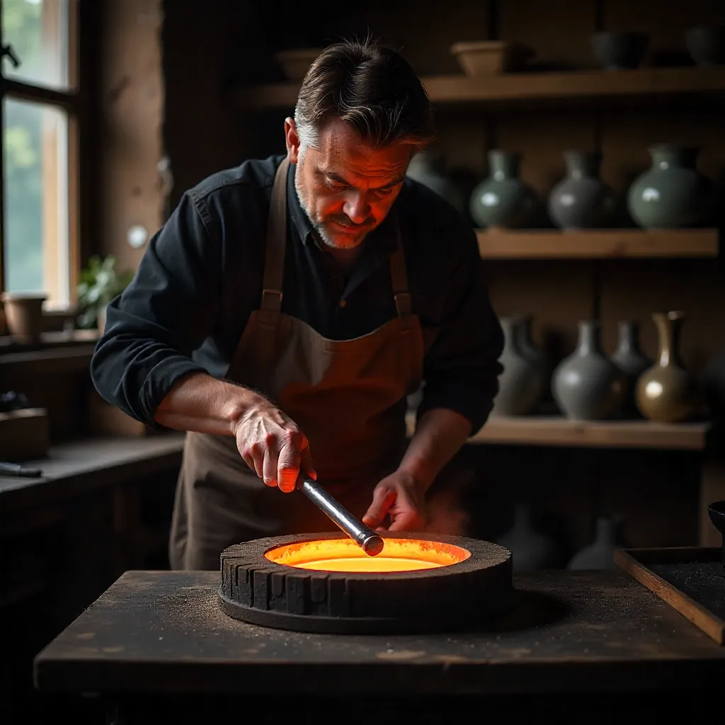 escultura de vidrio artística