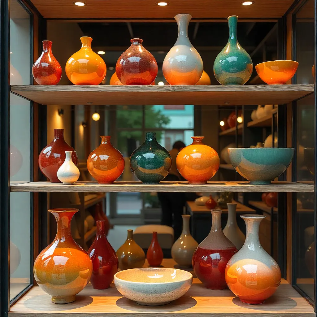 pieza de vidrio inspirada en elementos naturales