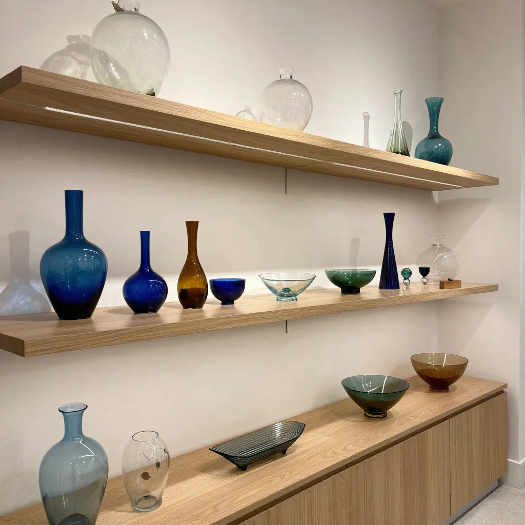 pieza artística de vidrio