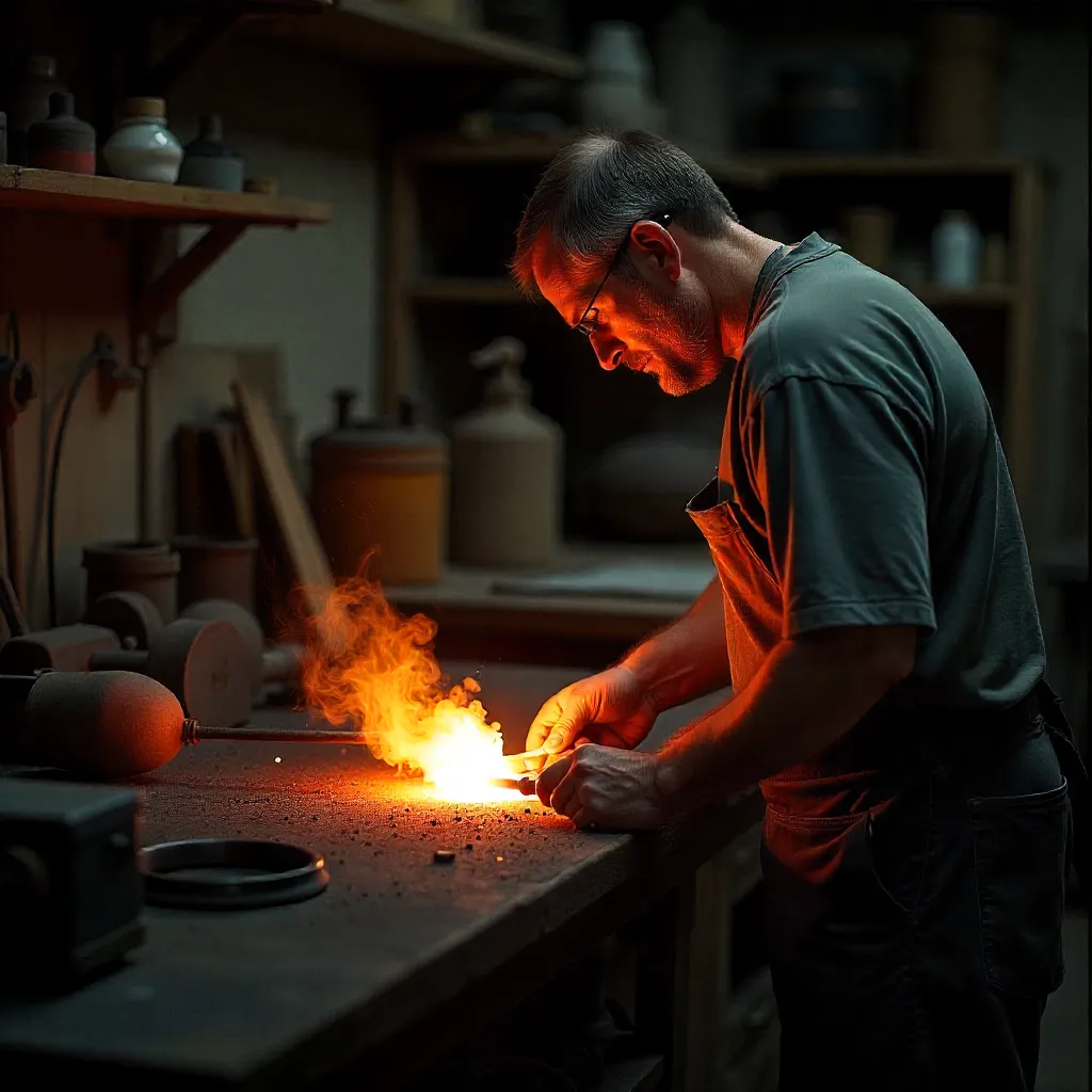 pieza contemporánea vidrio